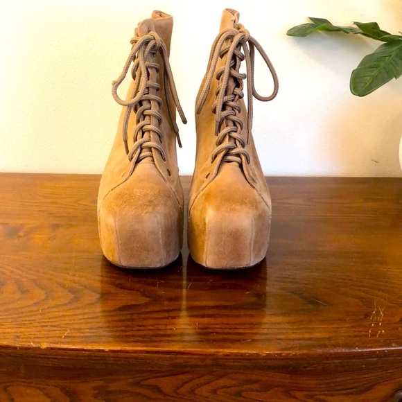 Jeffrey Campbell Lita Suede Platform Boots - Picture 3 of 9